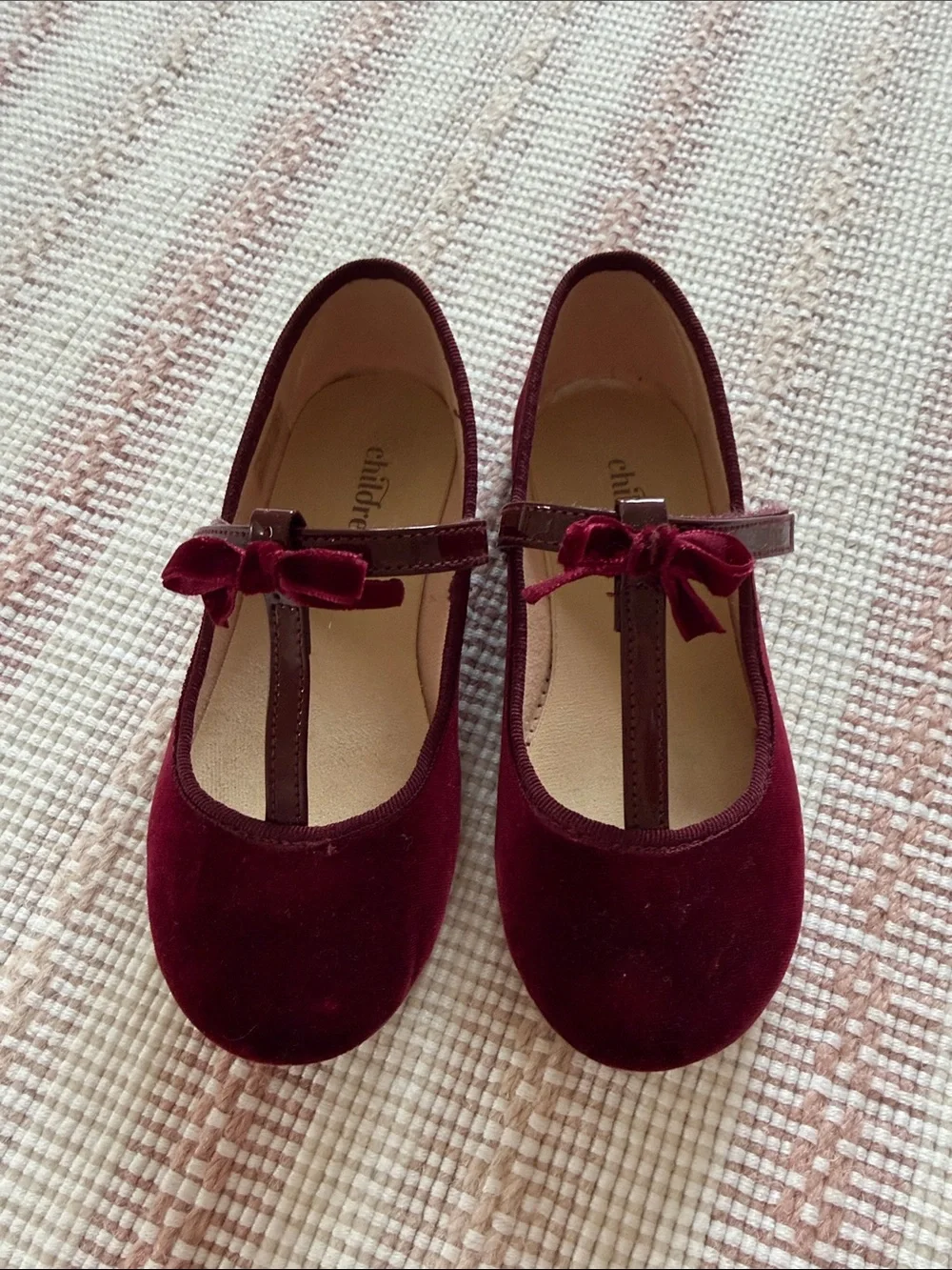 Children Chic Velvet Mary Jane Shoes